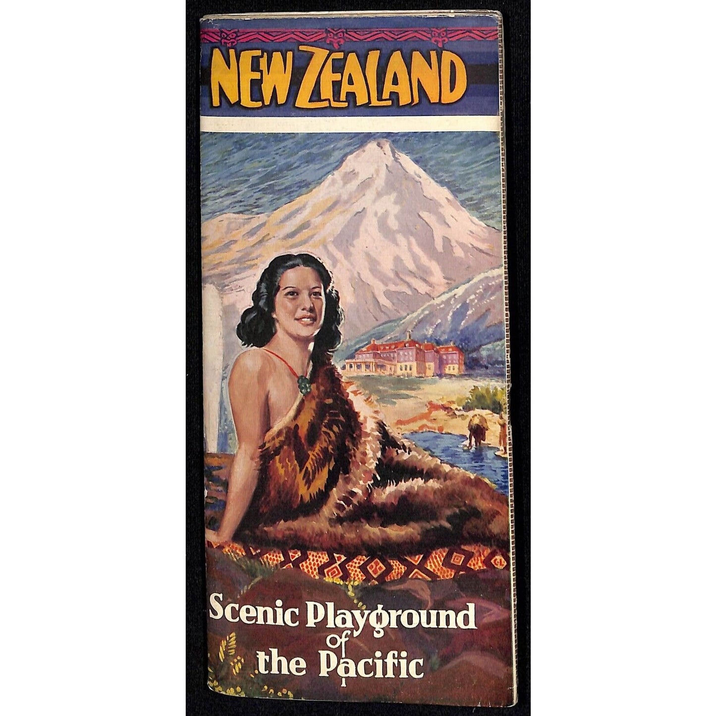 New Zealand "Scenic Playground of the Pacific" Pictorial Travel Guide 32pp c1933