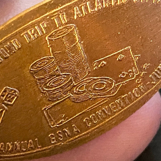 Elongated Penny 7th Annual GSNA Convention 1982 Atlantic City VGC Scarce