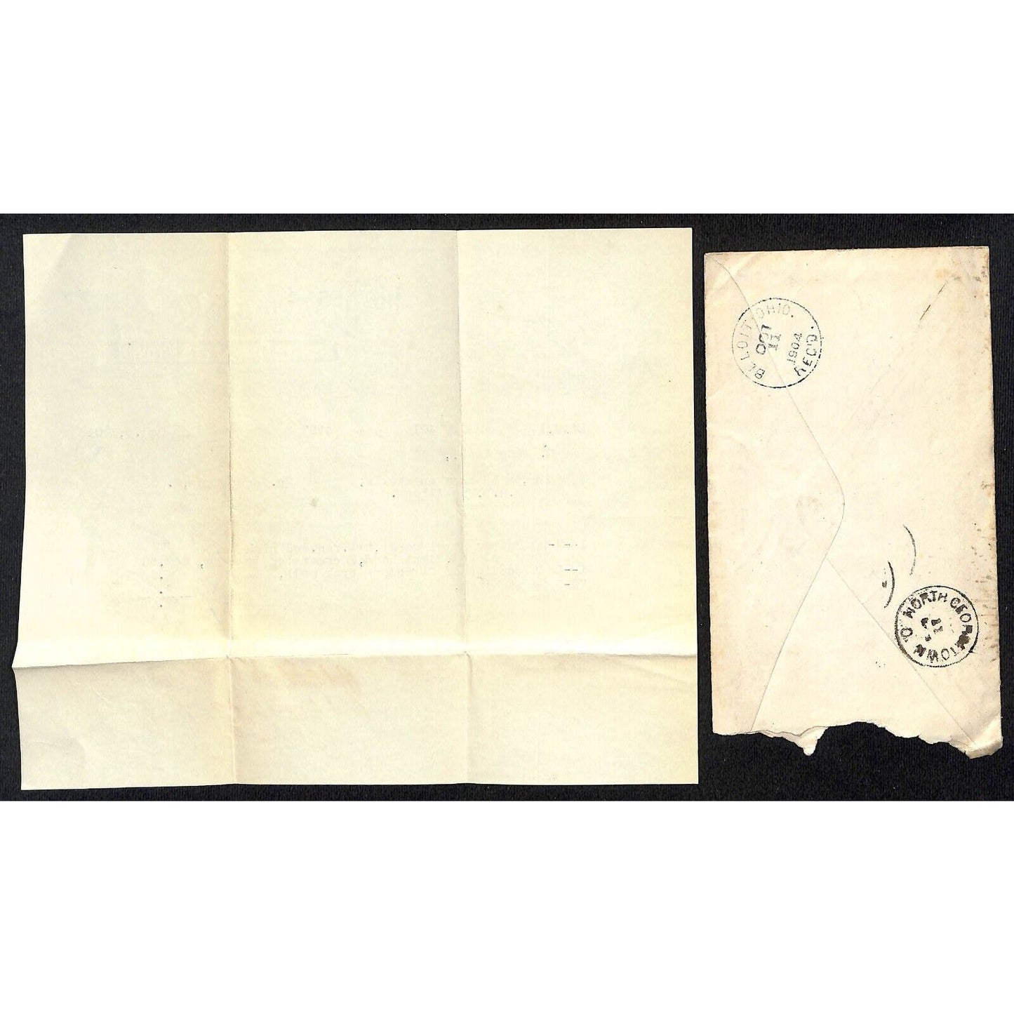 The Hess-Snyder Co Massillon Samuel Wang Co* N. Georgetown 1904 Billhead & Cover