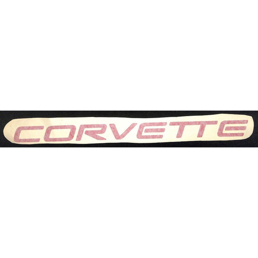 1" x 15" Corvette Red?* Text Decal / Sticker c1980's-90's
