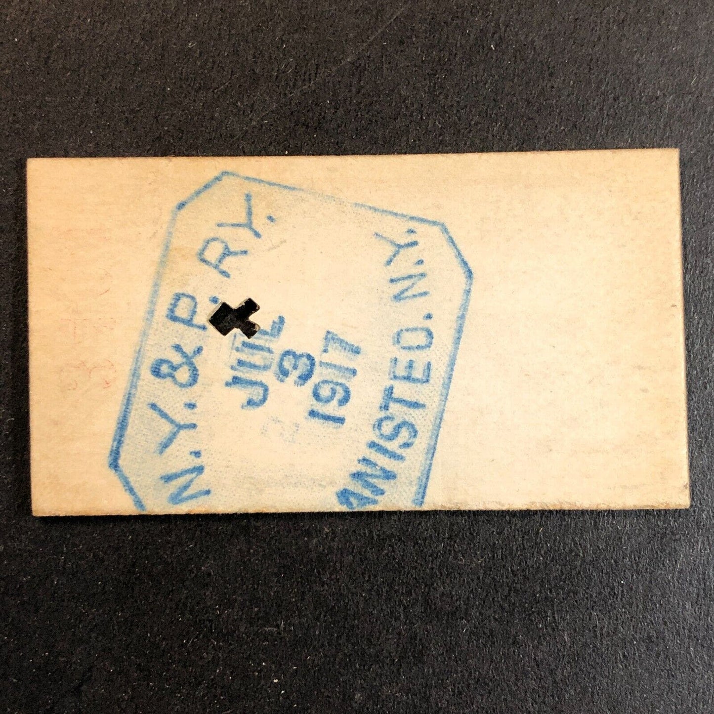 New York & Pennsylvania Railroad July 3 1917 Shingle House Ticket #3463 Scarce