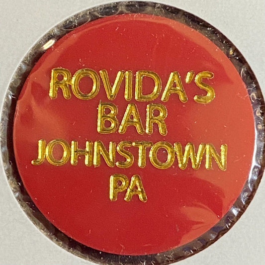 Johnstown, PA Rovida's Bar c2007 ? Plastic "G/F One Can Beer" Token