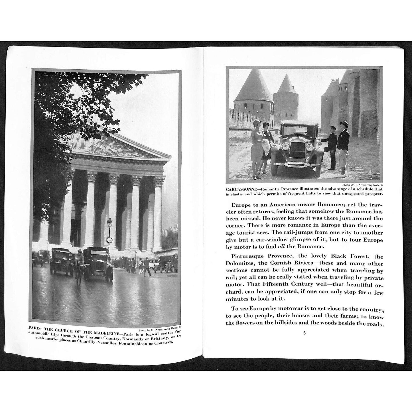 Motoring Abroad Raymond and Whitcomb 1929 "A New Europe" Travel Brochure 55pp