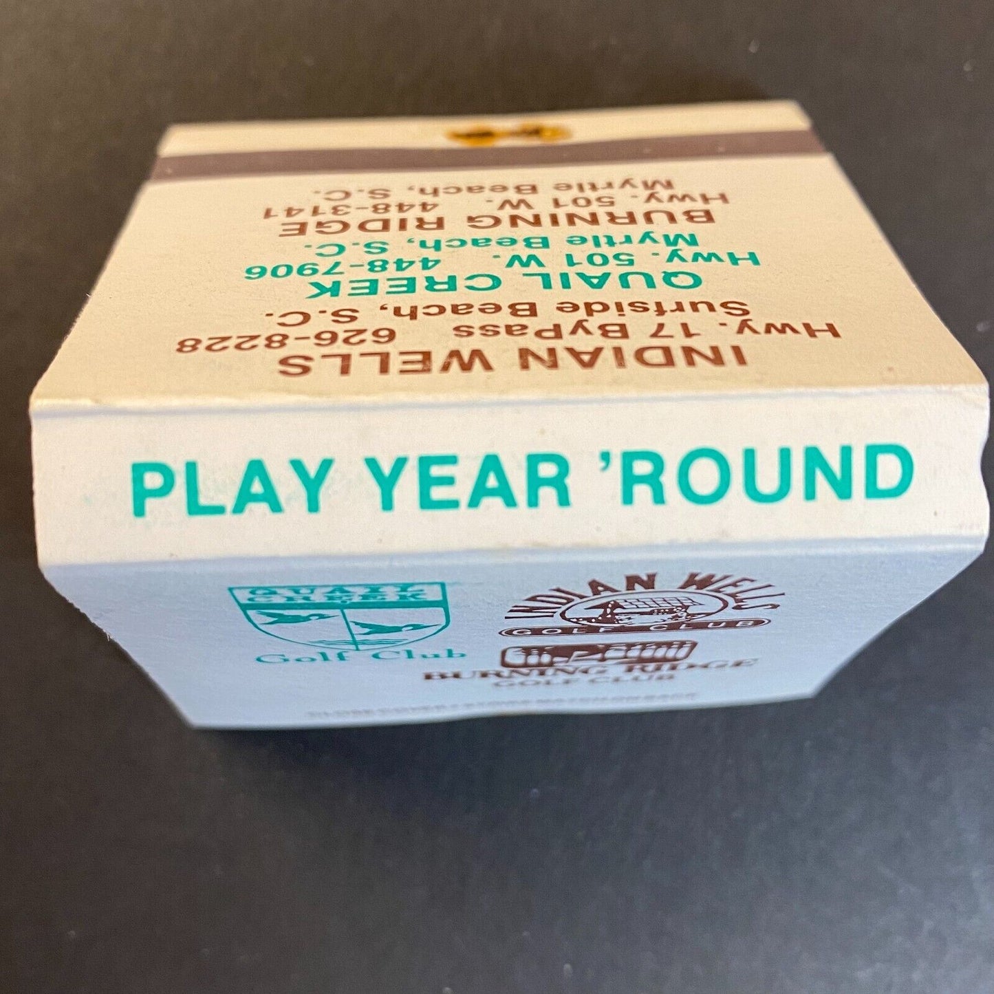 Indian Wells / Quail Creek / Burning Ridge SC Golf Full Matchbook c1974-80's (#2