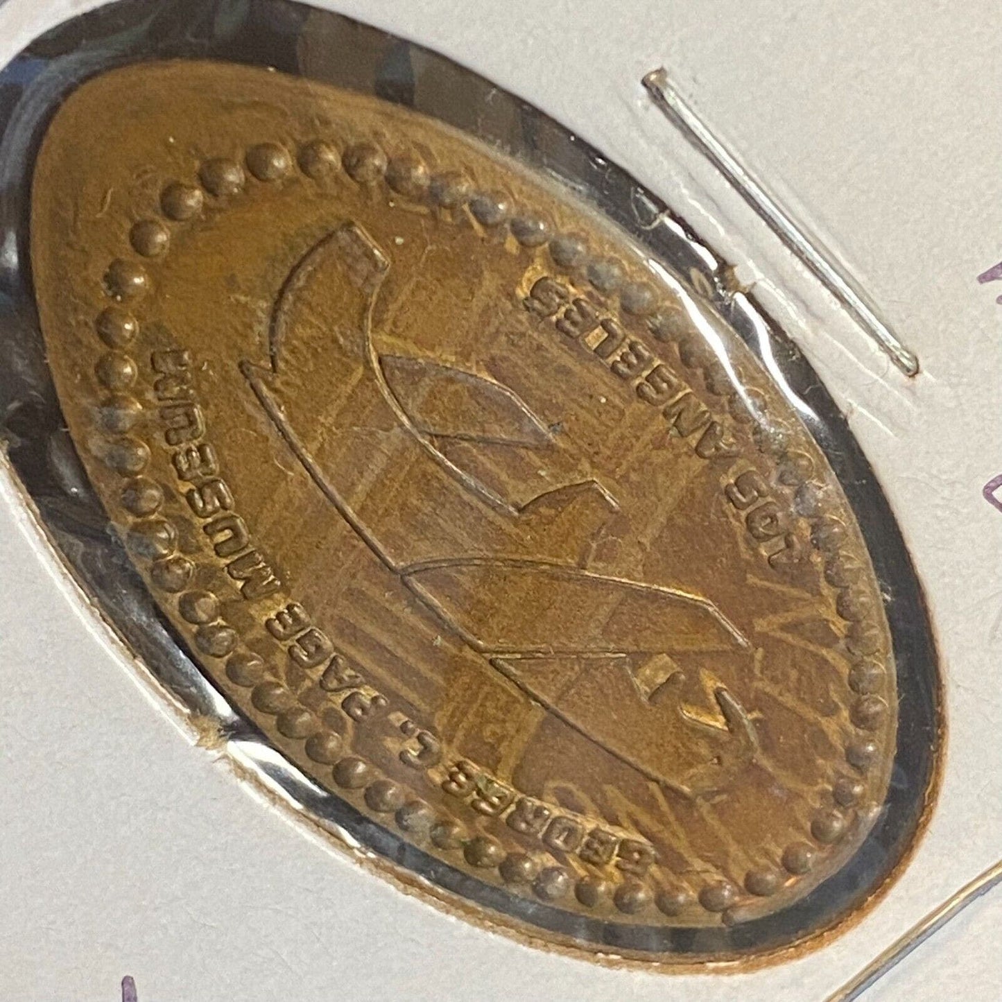 George C. Page Museum Los Angeles Elongated Penny Souvenir Scarce c1976
