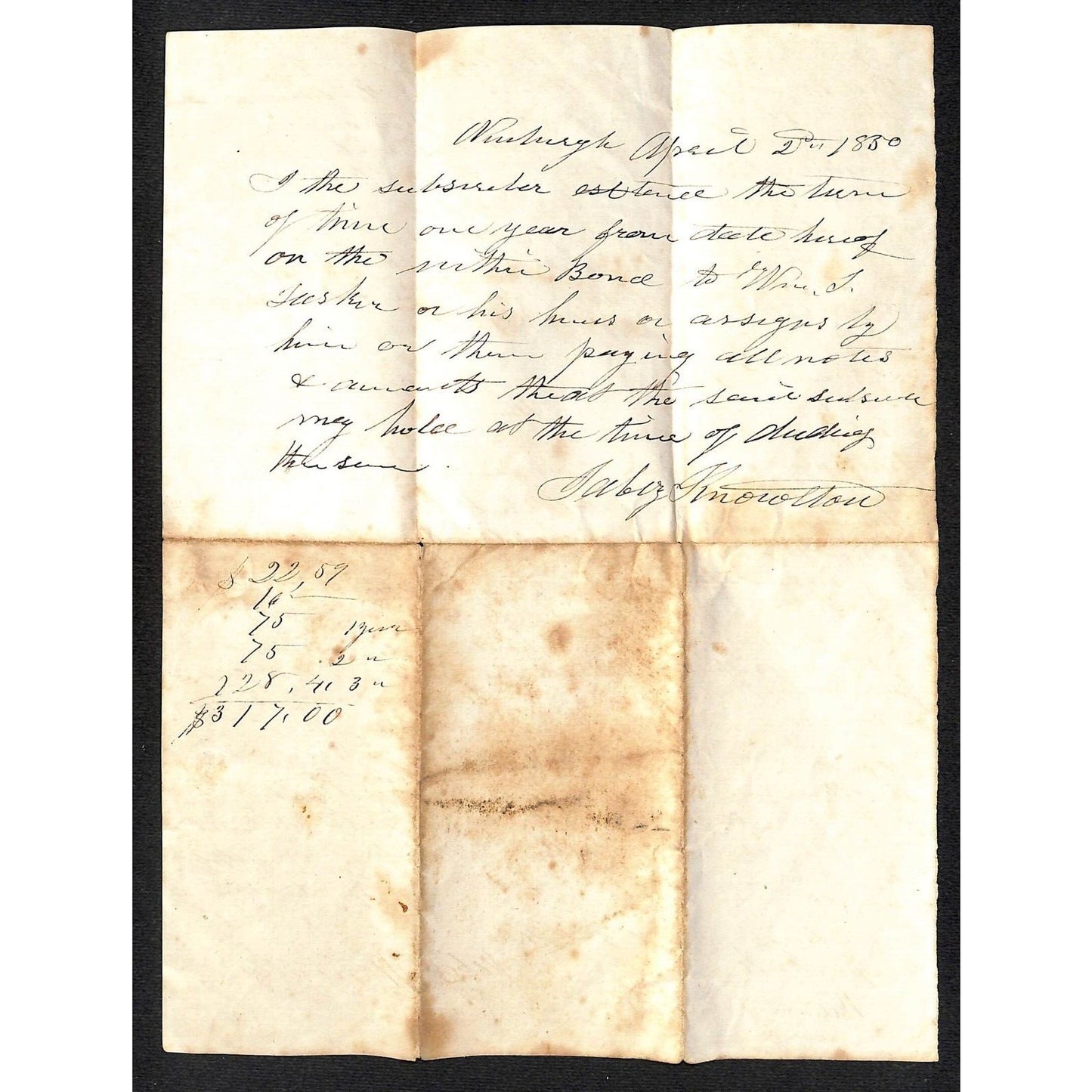 1846 Jabez Knowlton* Newburgh, ME - Will Document?