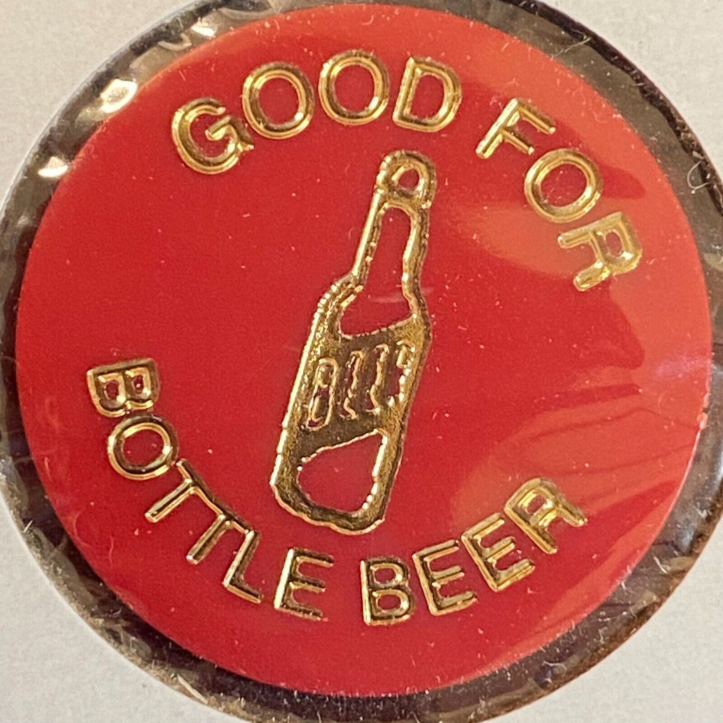 Irwin, PA Fairmont Hahntown VFD c1970's-80's Plastic "G/F Bottle Beer" Token