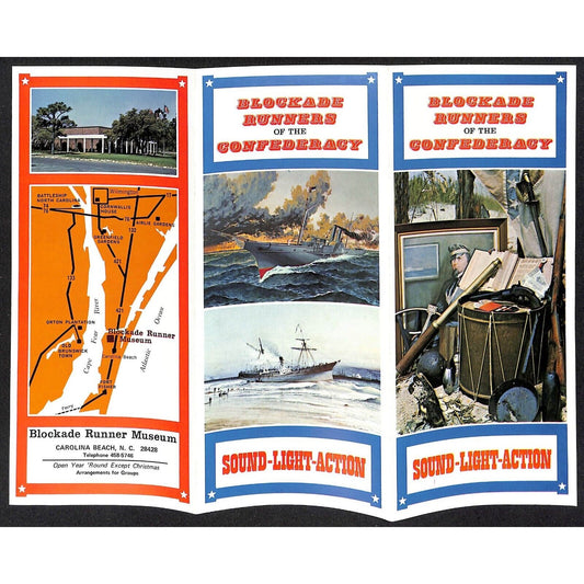 Blockade Bunkers of the Confederacy Blockade Runner Museum NC c1970's Brochure