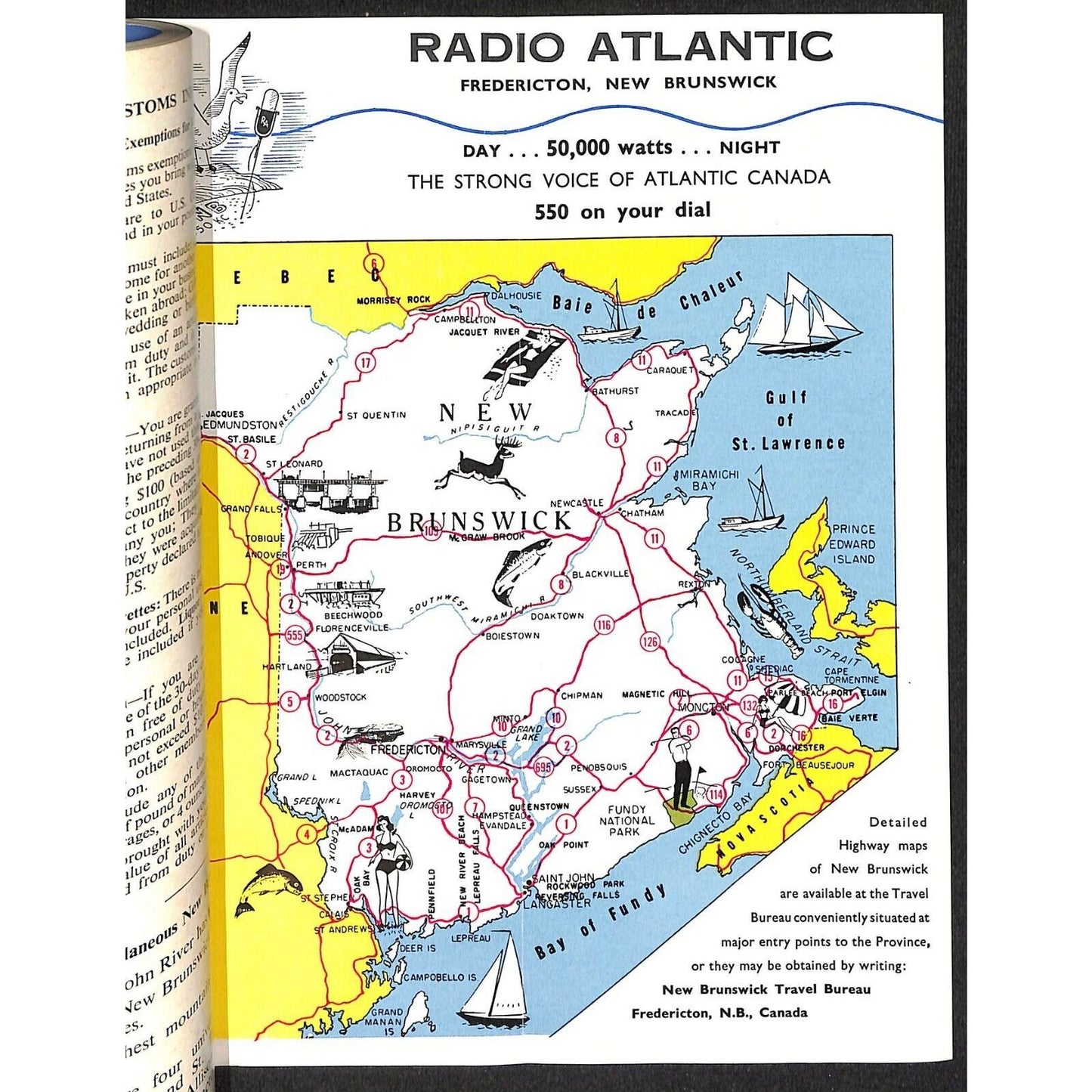 1969 New Brunswick Canada Tour Book Travel Brochure Unipress 146pp