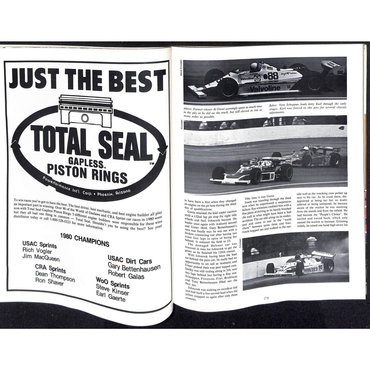 1981 Hungness Indianapolis 500 Yearbook VGC 216pp 1lb 5oz