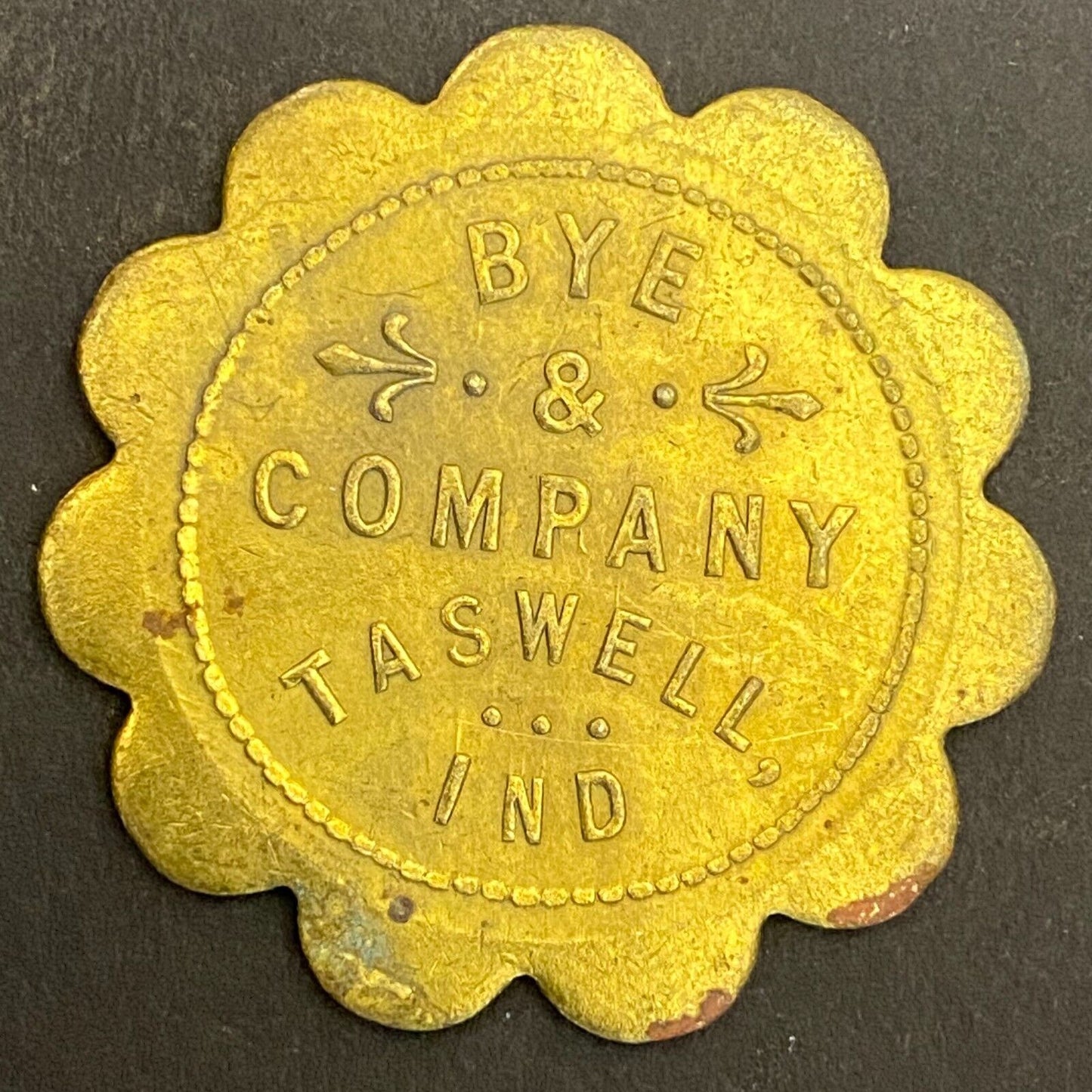 Bye & Company Taswell, IN G/F 50¢ in Merchandise Token 34mm (Gen Store?*) (#4)