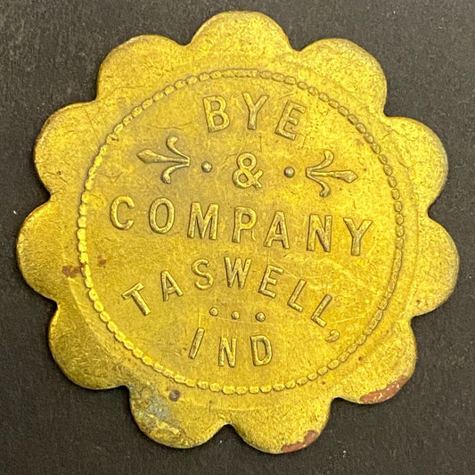 Bye & Company Taswell, IN G/F 50¢ in Merchandise Token 34mm (Gen Store?*) (#4)