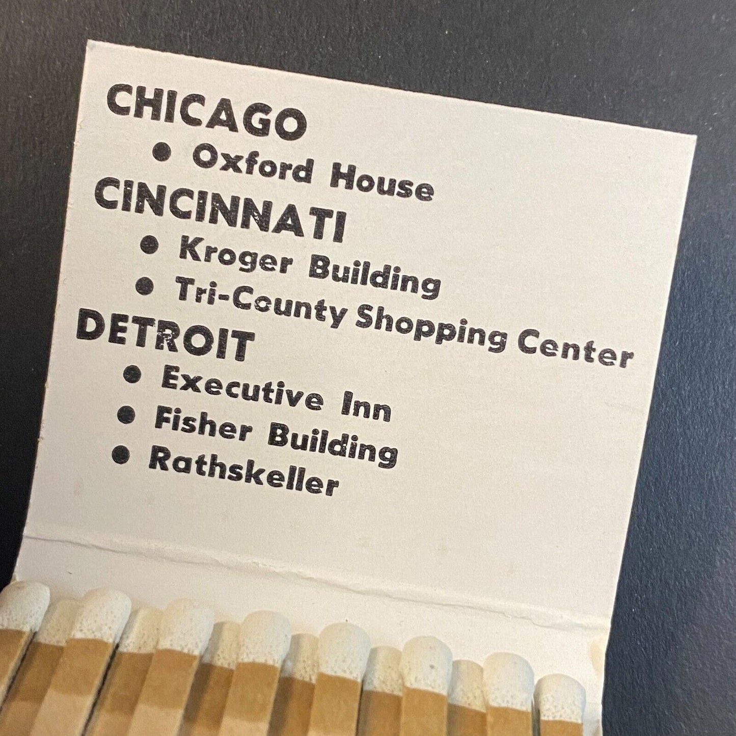 Monte's Restaurants "Meet Me at Monte's" Chicago c1960's-73 Full Matchbook