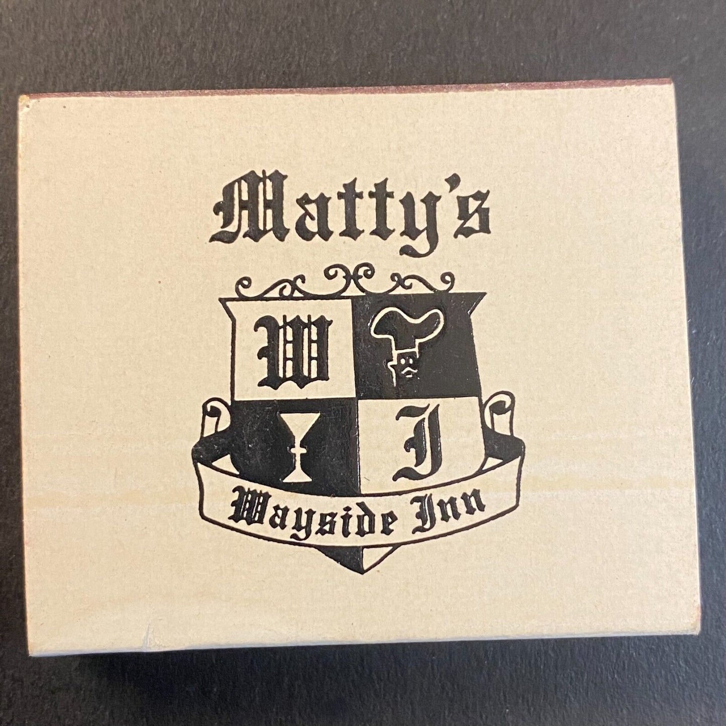 Matty's Wayside Inn Glenview, IL Made in Japan Matchbox c1950-60's VGC
