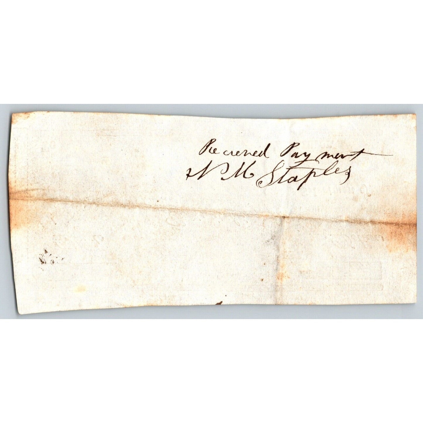 1847 Jabez Knowlton* Newburgh ME Town Check to Elvin Folsom ? for "Making Road"