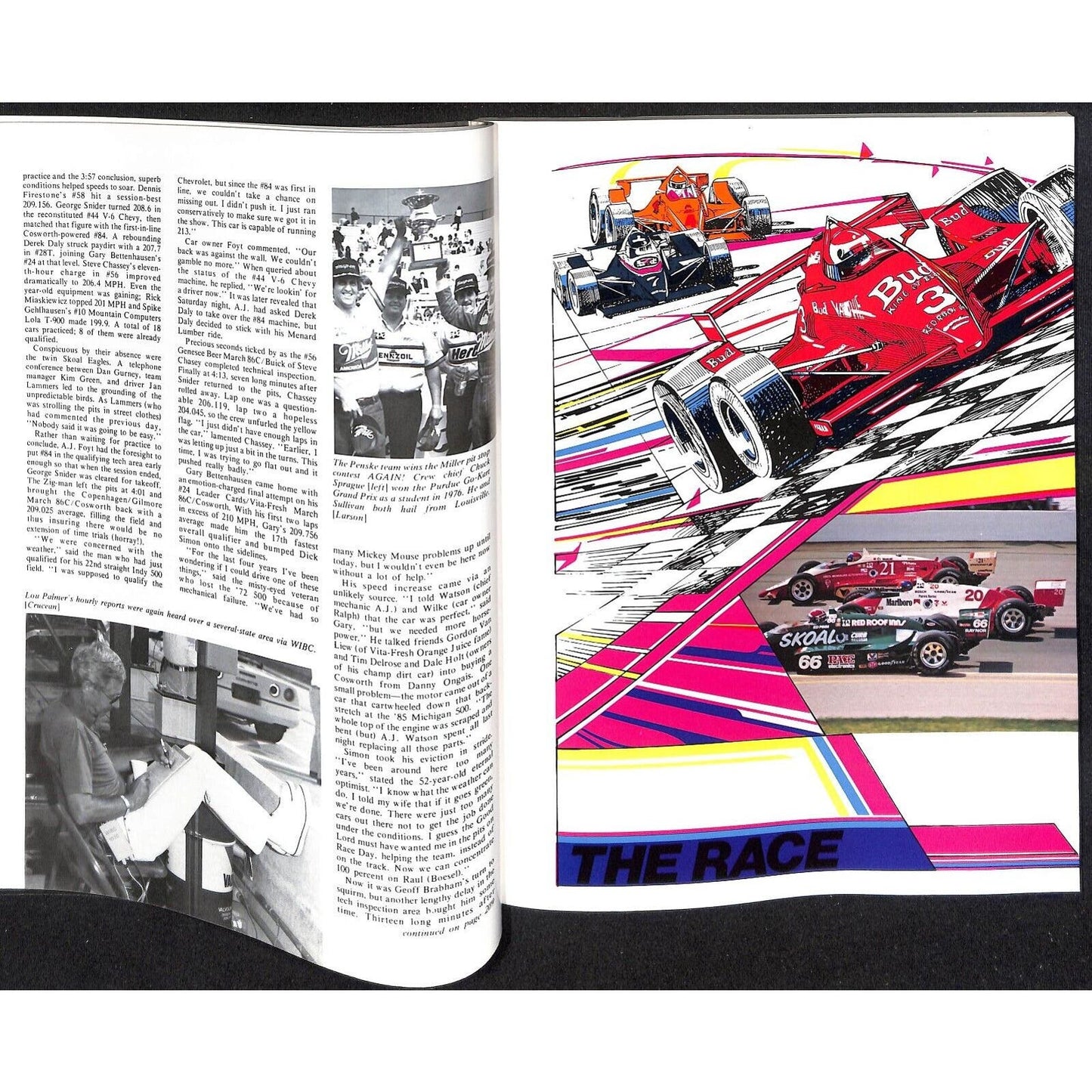 1986 Hungness Indianapolis 500 Yearbook Racing VGC 223pp 1lb 6oz