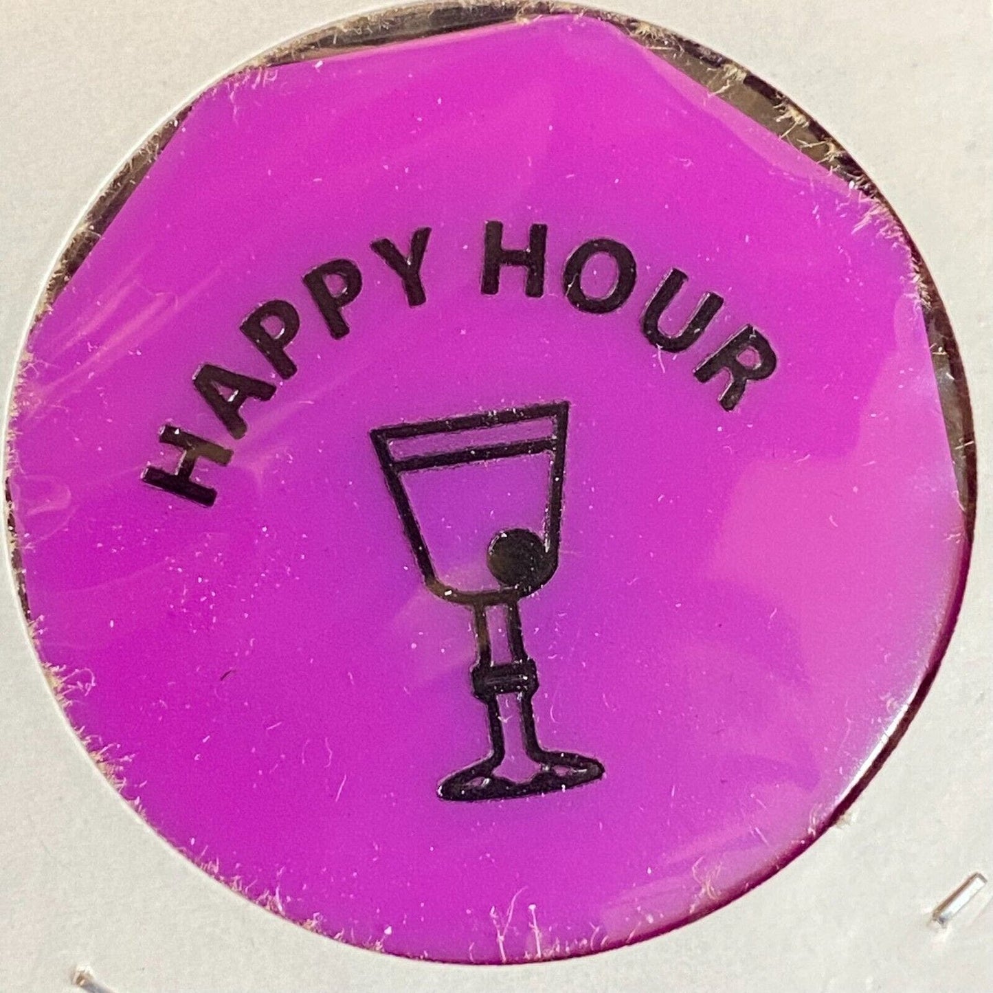 Harmony, PA Moose Lodge 957 c1970's-80's Plastic Happy Hour w/ Glass Token