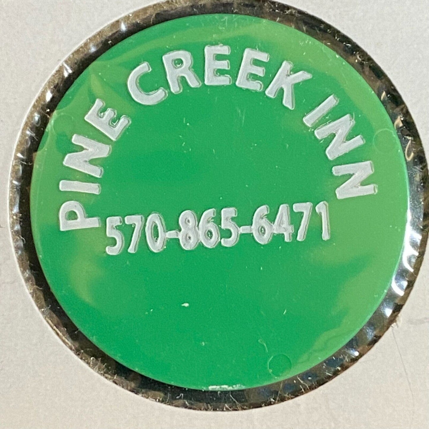 Jersey Shore, PA Pine Creek Inn c2000 Plastic "G/F Mixed Drink" Token