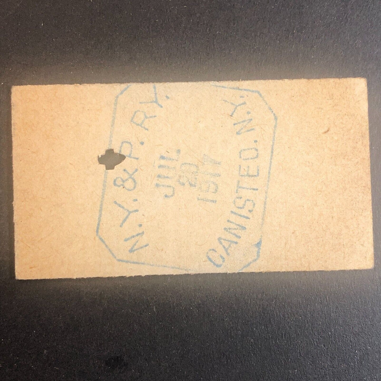 New York & Pennsylvania Railroad July 20 1917 Rexville, NY Ticket #30247