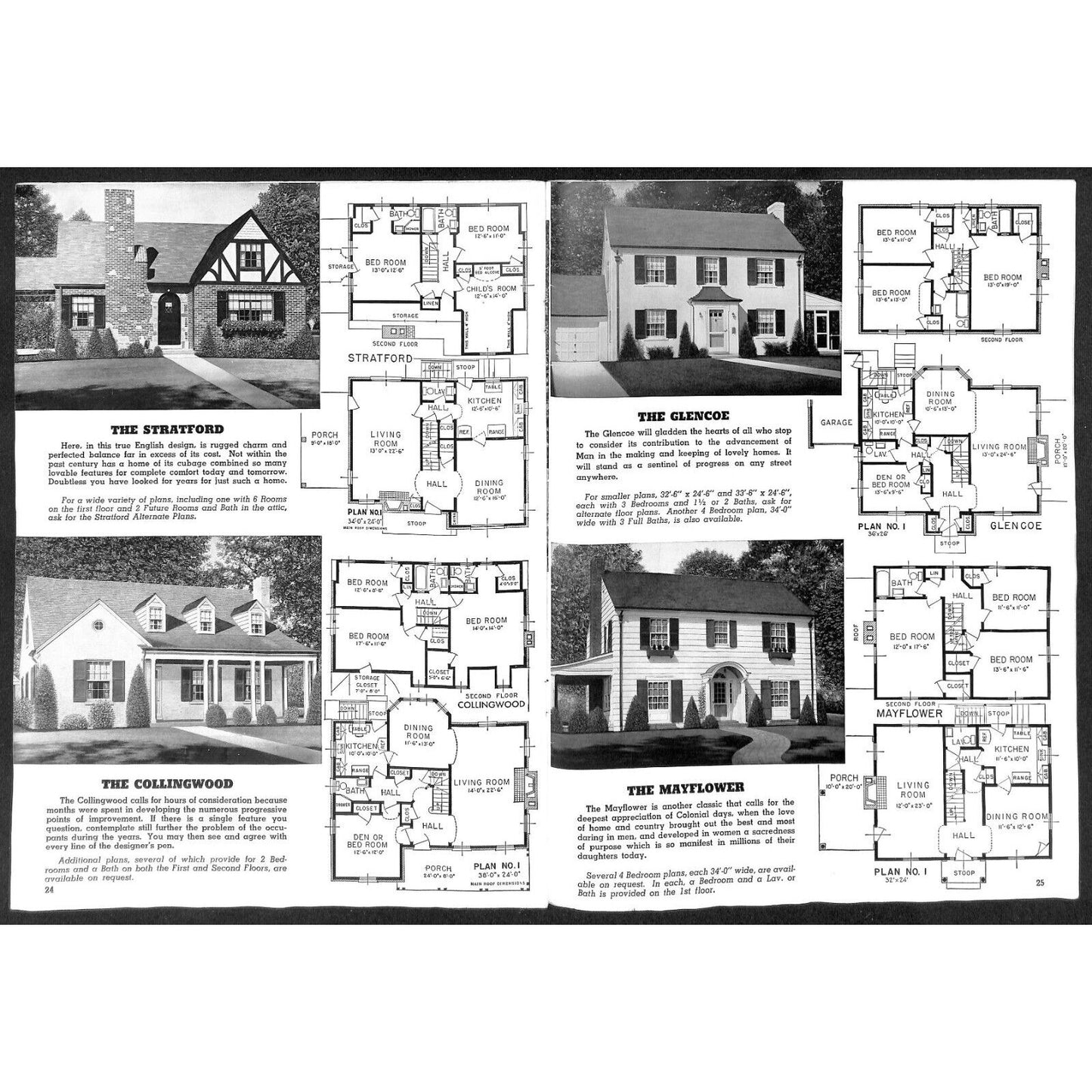 "Homes of Today and Tomorrow" Standard Homes Co. Plans Wash., DC 1955 30pp