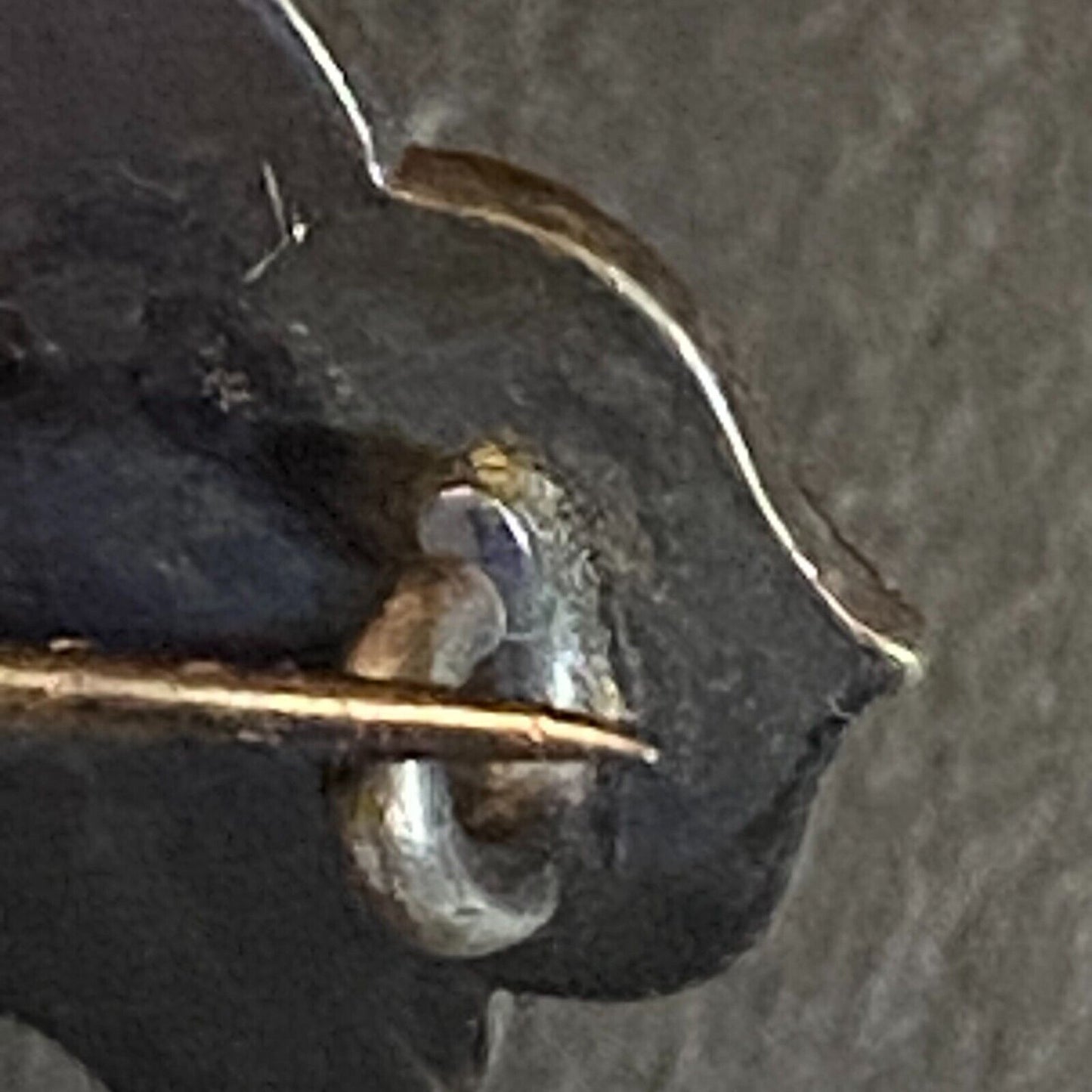 NHS High School?? Color Enameled Lapel Pin 20mm - Marked Sterling Unknown Origin