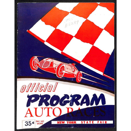 New York State Fair Auto Racing Program Stock Car 9/6 & 9/10 1954 24pp Scarce