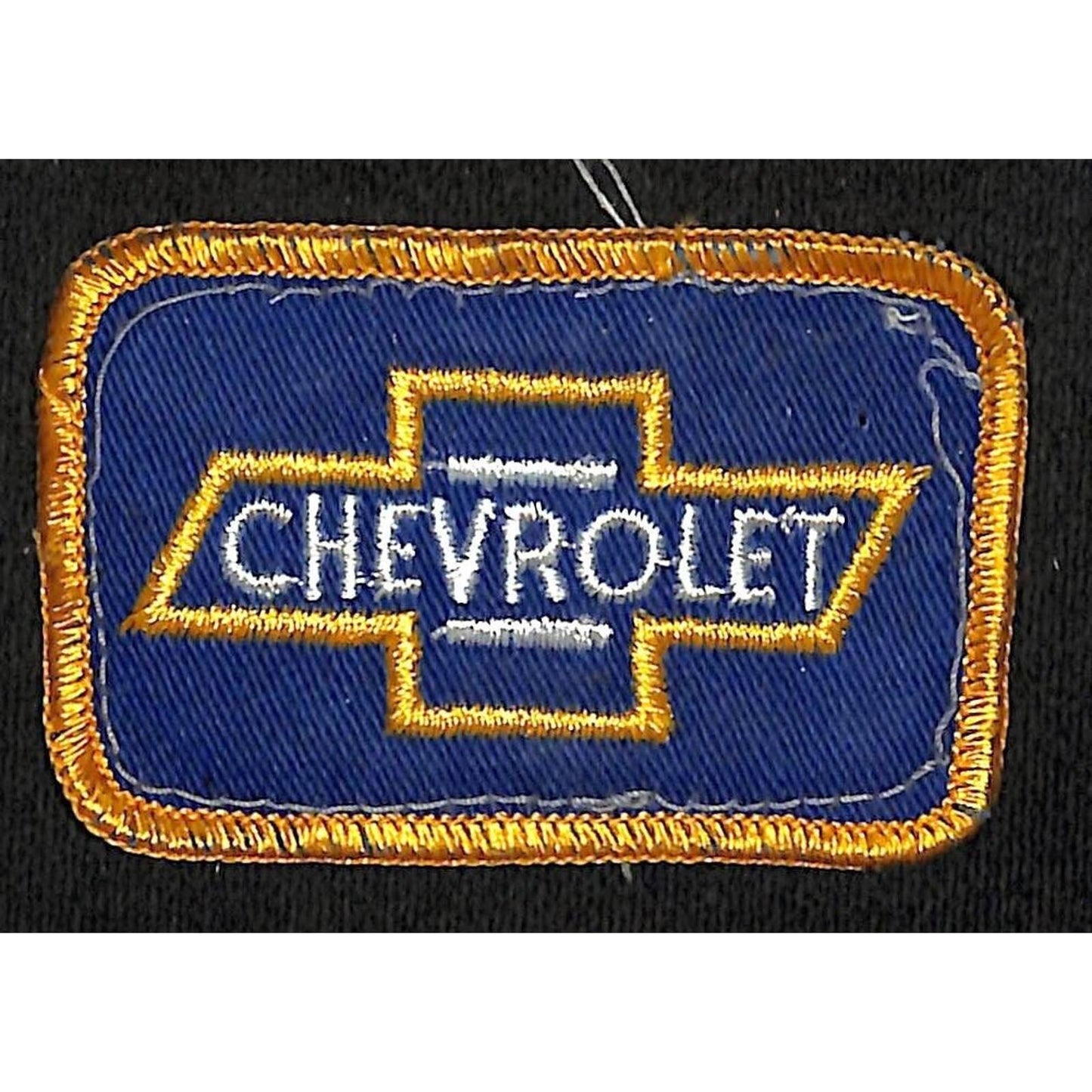 Chevrolet Small Blue & Gold Embroidered Patch 1 7/8" x 3" c1970's-80's