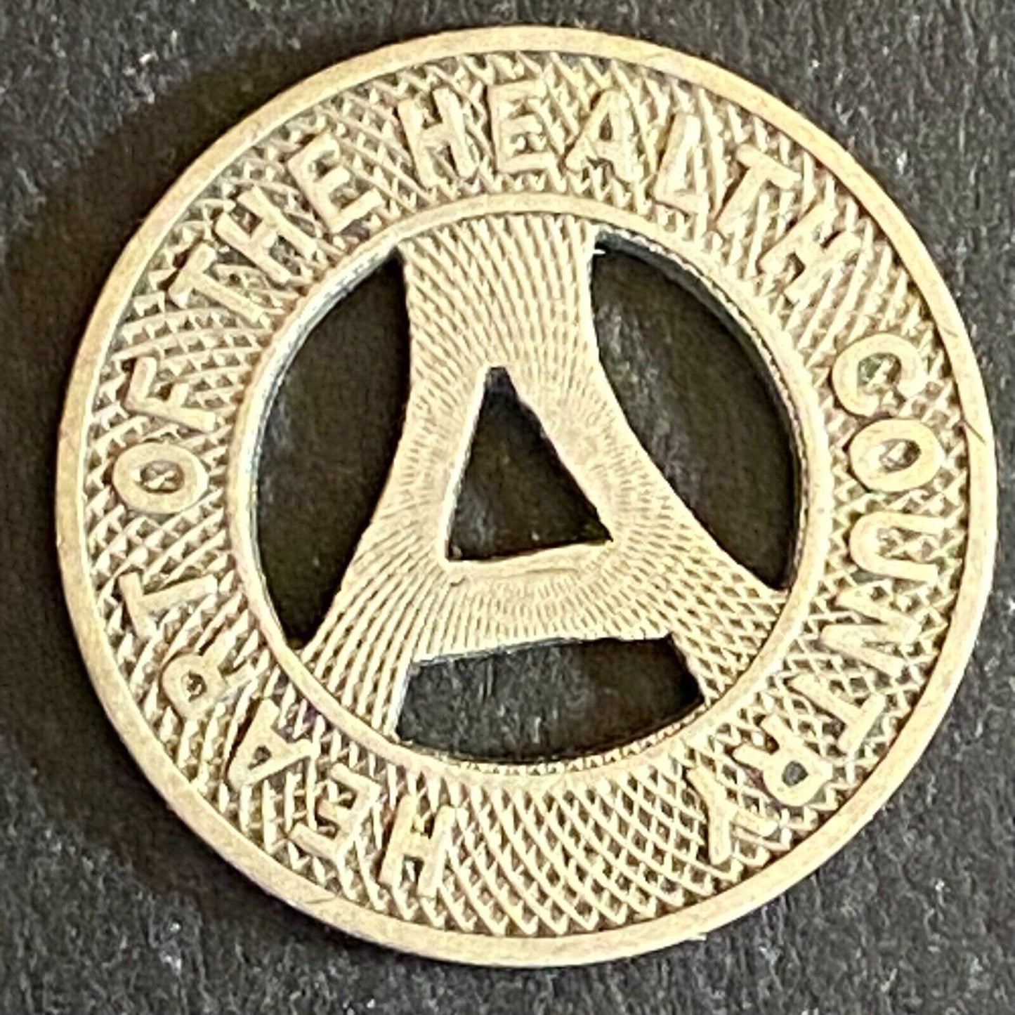 Albuquerque Bus Co. "Health Country" Transit Token 16mm VGC Hanging "A" (#17)
