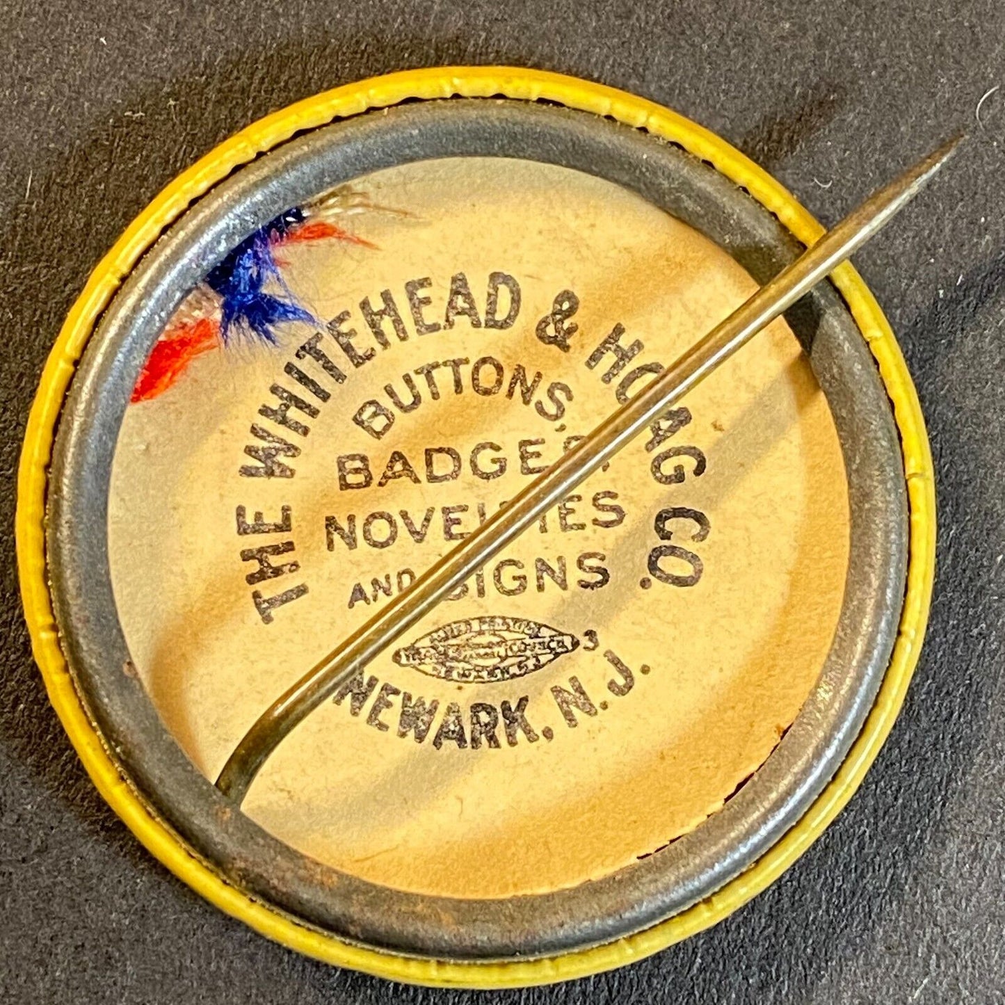 1925 Florida Day / United Spanish War Veterans Celluloid Pinback Hoag - Scarce