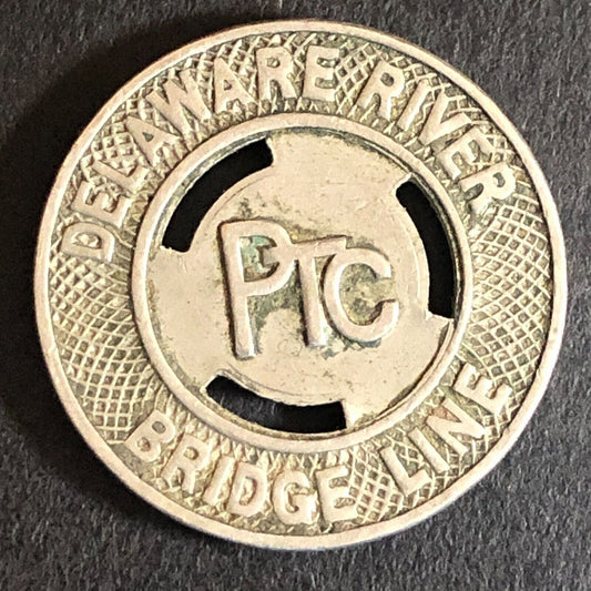 Delaware River Bridge Line PTC Philadelphia Camden Bridge Token - 22mm