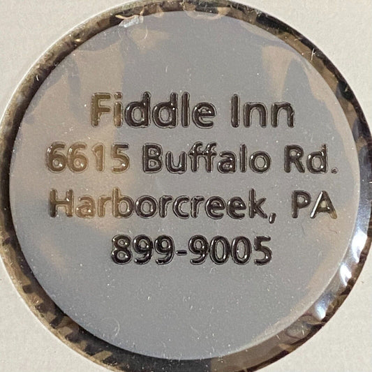 Harborcreek, PA Fiddle Inn c1970's-80's Plastic "$3.75" Token