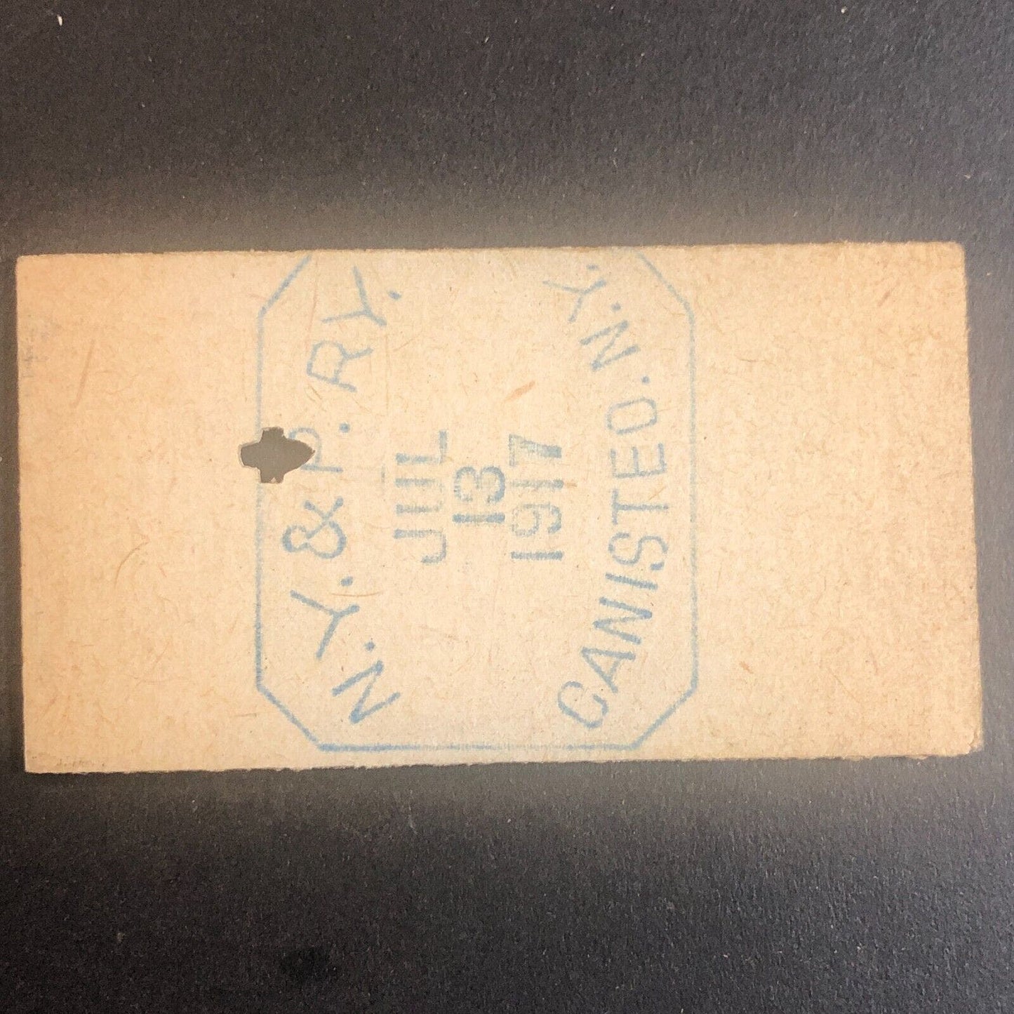 New York & Pennsylvania Railroad July 13 1917 Rexville, NY Ticket #30228