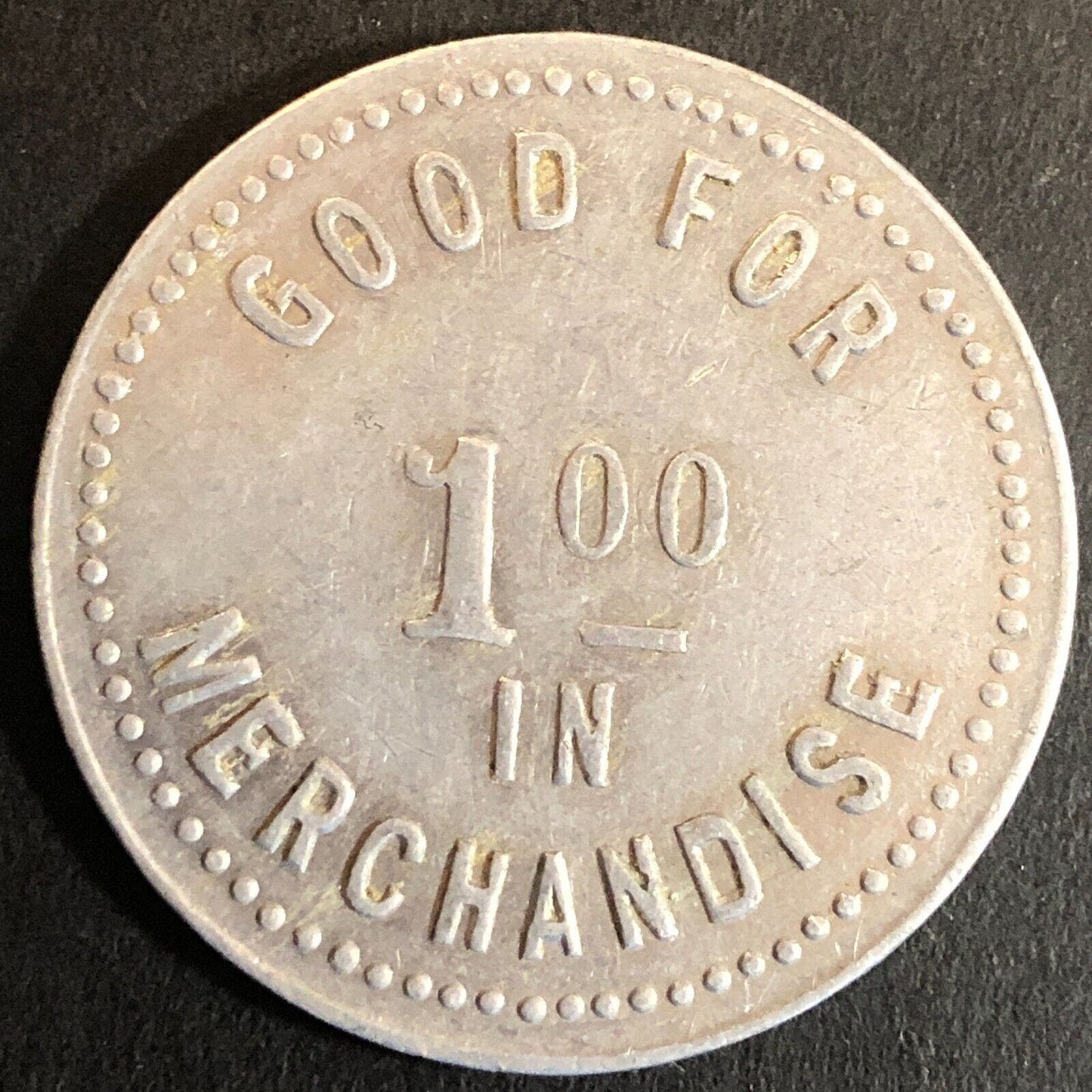 H.H. Frost & Son Somerset, NY G/F $1 Alum Trade Token c1920's-30's 35mm