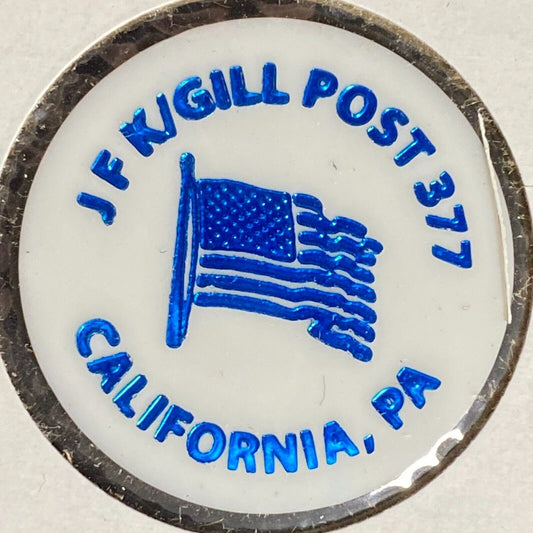 California, PA JFK / Gill Post 377 Plastic Drink Token G/F "One Wine"