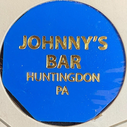 Huntingdon, PA Johnny's Bar c1970's-80's Plastic "Draft" Token