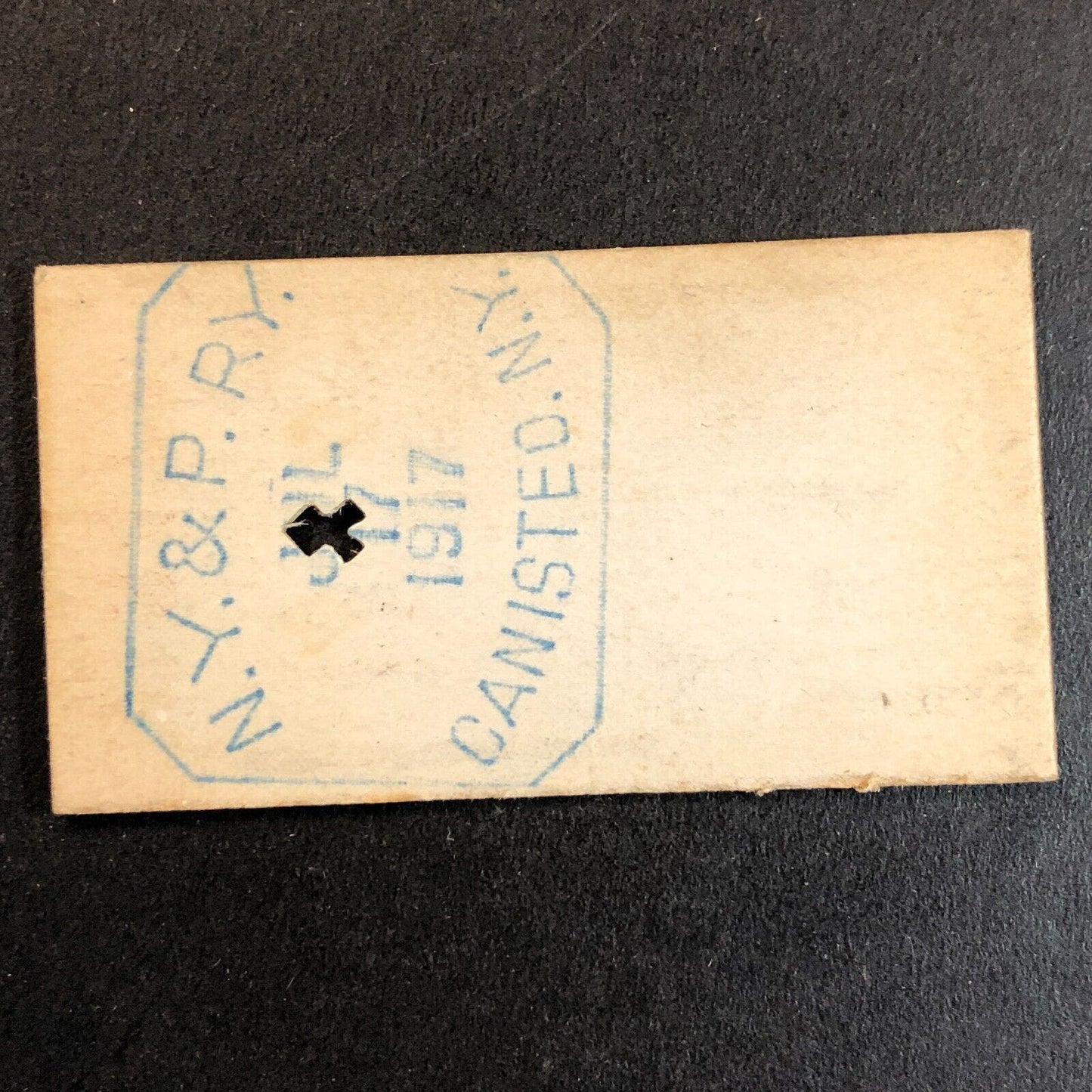 New York & Pennsylvania Railroad July 17 1917 Shingle House Ticket #3470 Scarce