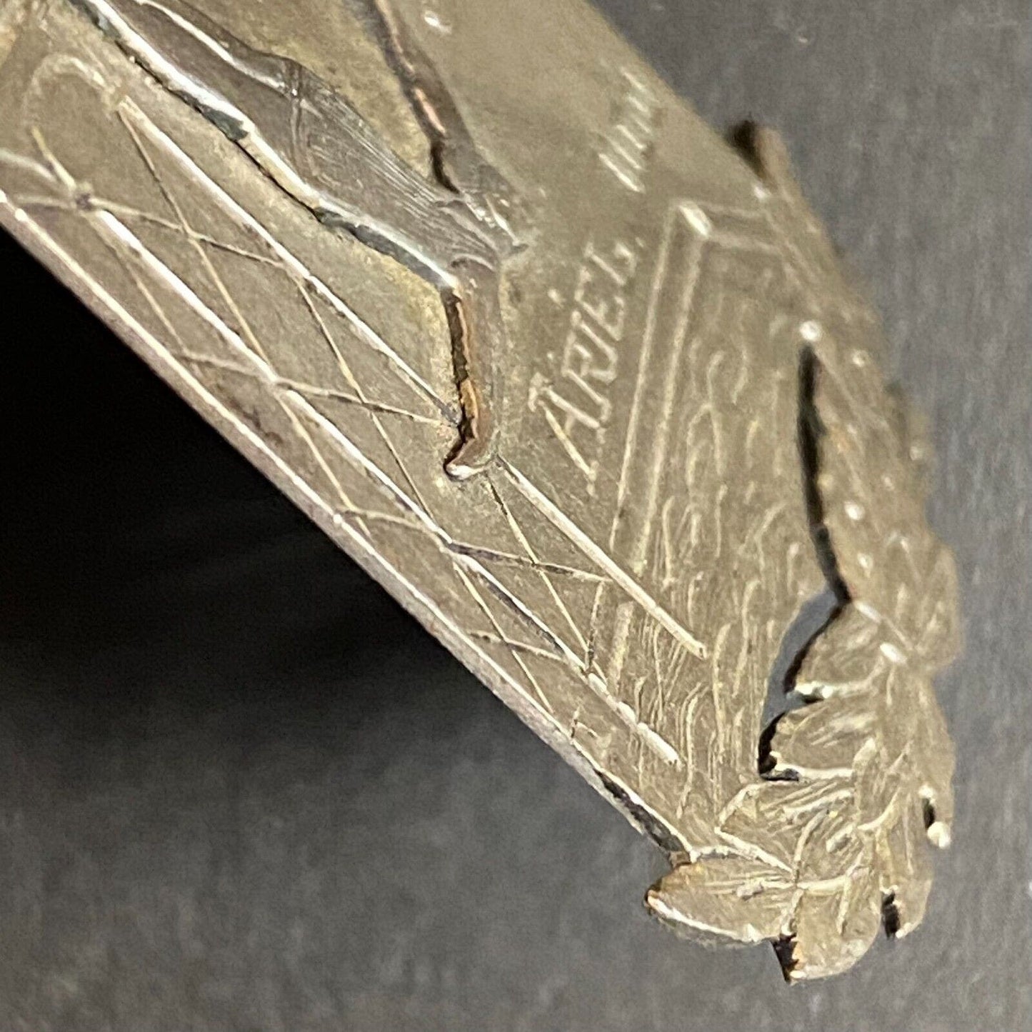 1933 Ariel Diving Concurso Natación Premio 25 Mts Award Medal 33mm x 42mm