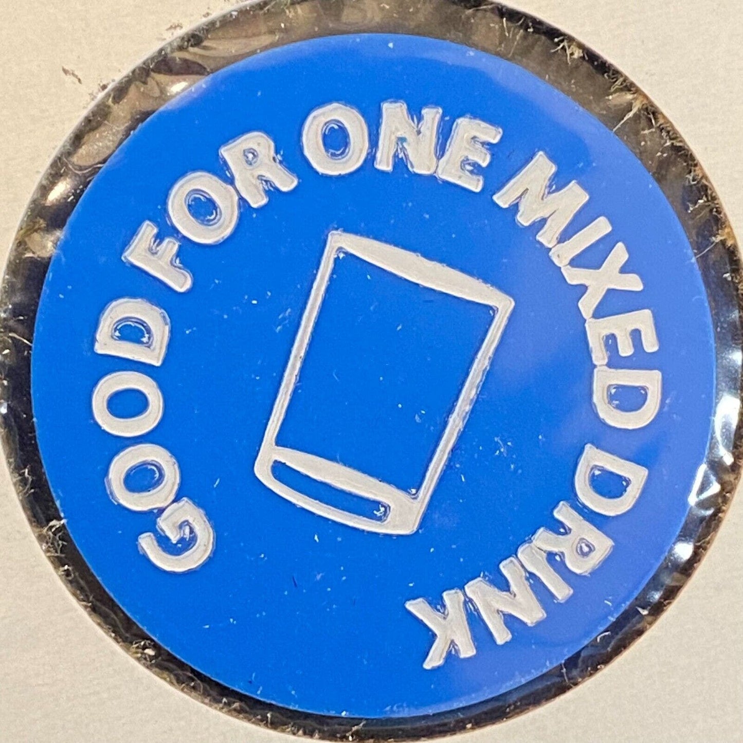 Millerstown, PA Moose Lodge #925 c1980's Plastic Token "G/F One Mixed Drink"