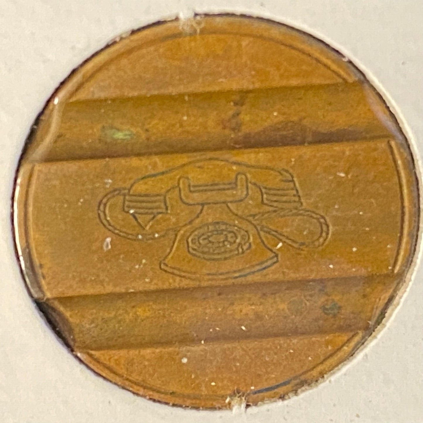 Gettone Telefonico Public Telephone Token 1972 Italy Bronze 24.5mm 7.1g #7201