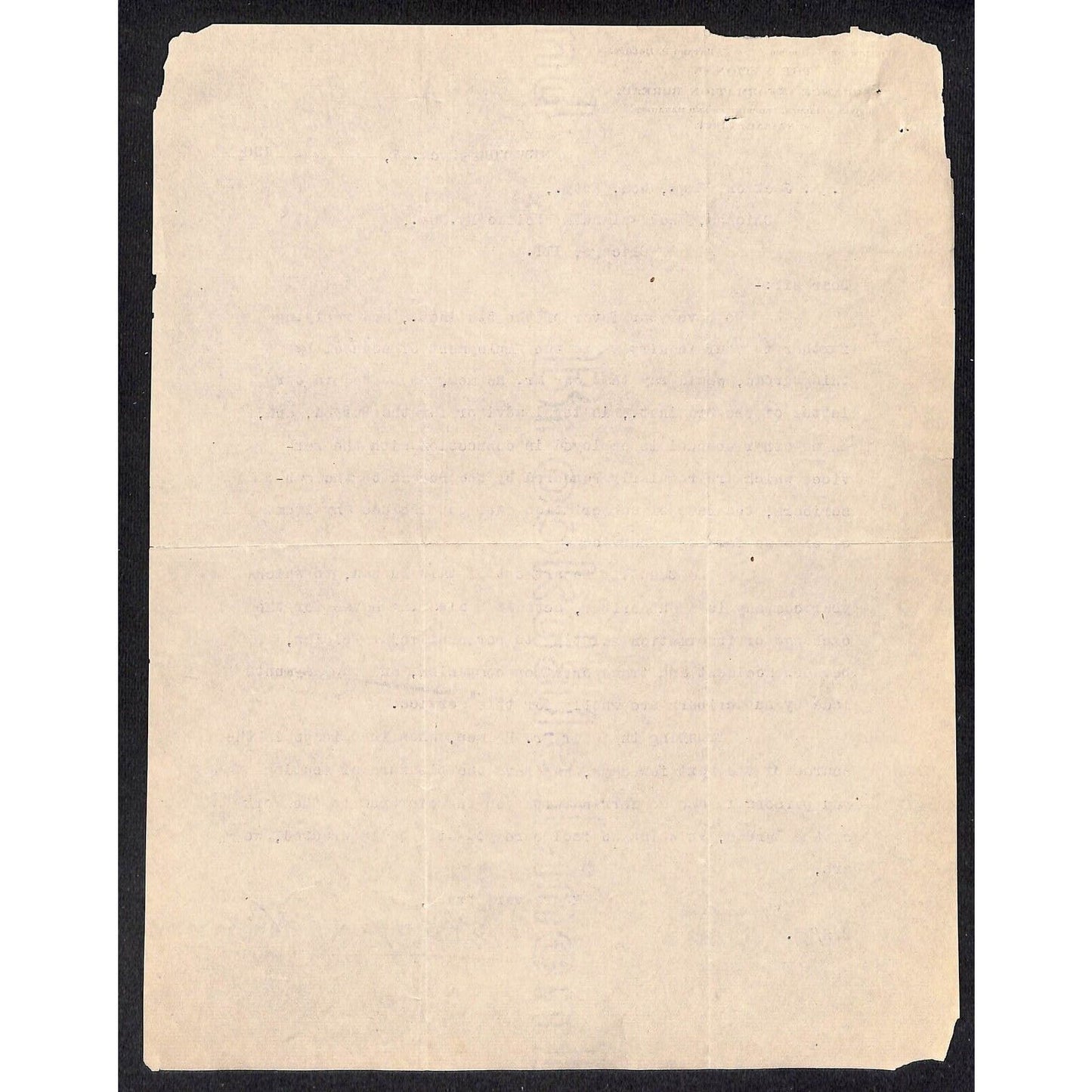 National Insurance Information Bureau 1904 Letterhead to: CRI&P Ry