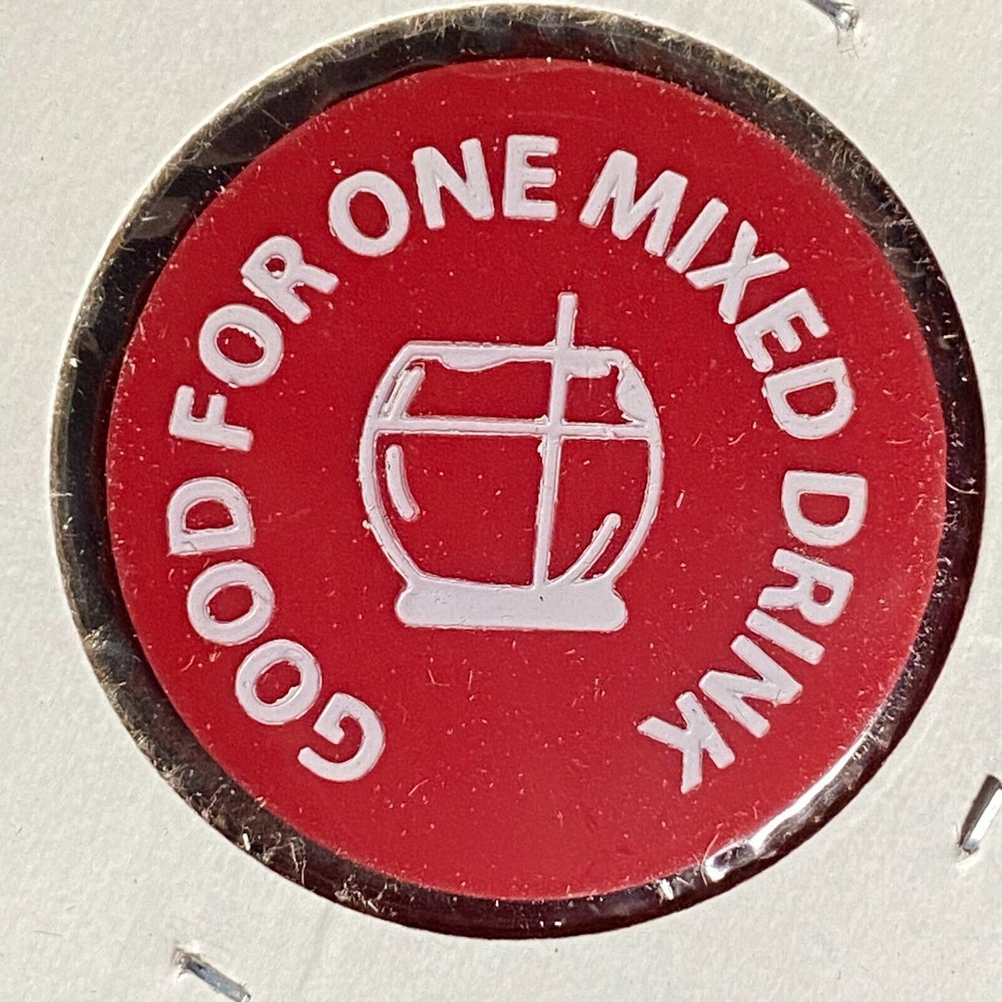 Bloomsburg, PA Paddock Cafe Plastic Token G/F One Mixed Drink w/ Horse Art