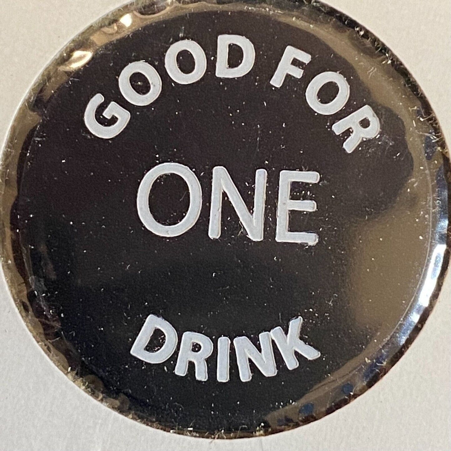 Honesdale, PA F.O.E. #1858 c1970's-80's Plastic "G/F One Drink" Token