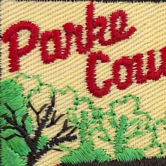 c1970-80's Vintage Machine Stitched Embroidered Patch - Parke County Indiana