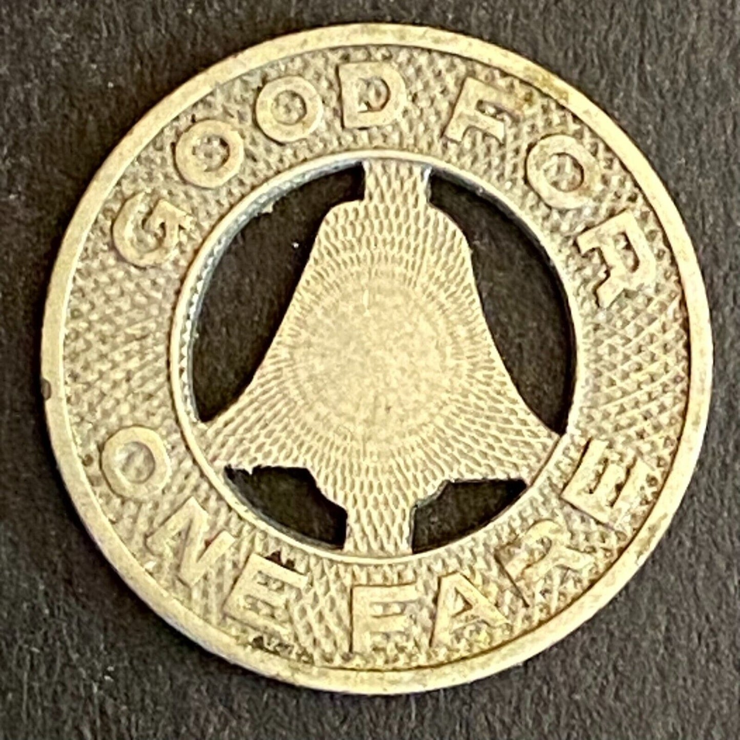Los Angeles Railway G/F One Fare Transit Token 16mm