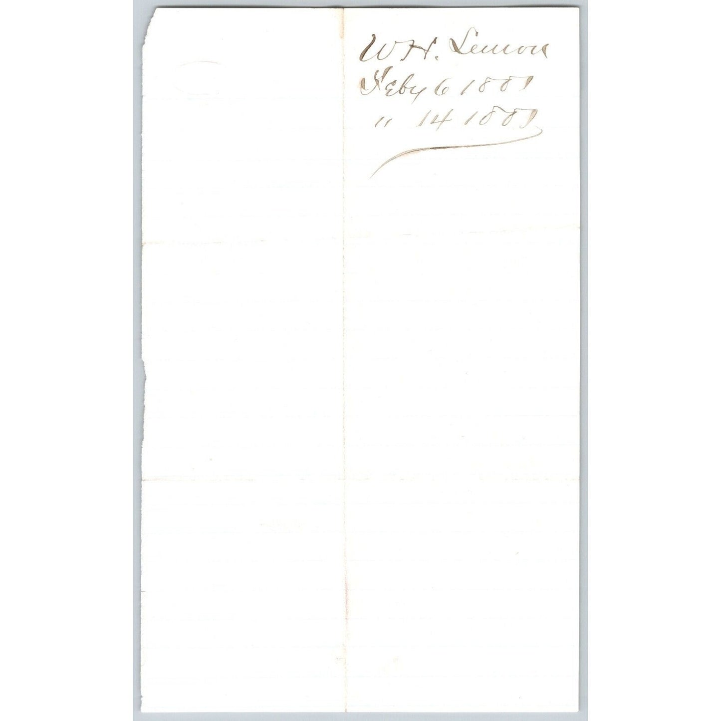1881 W.H. Lemon ALS to Henry Elling* "..Glad to Get the Hay at $12 per Ton.."