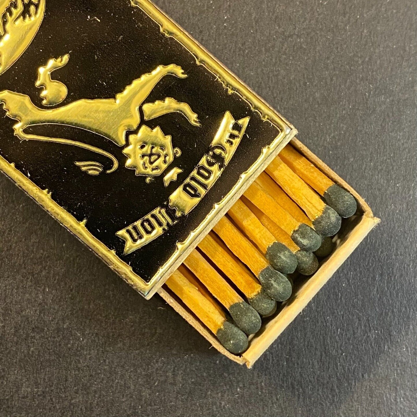 Gold Lion Restaurant Fred Harvey Chicago Foil Matchbox c1950-60's - VGC Scarce
