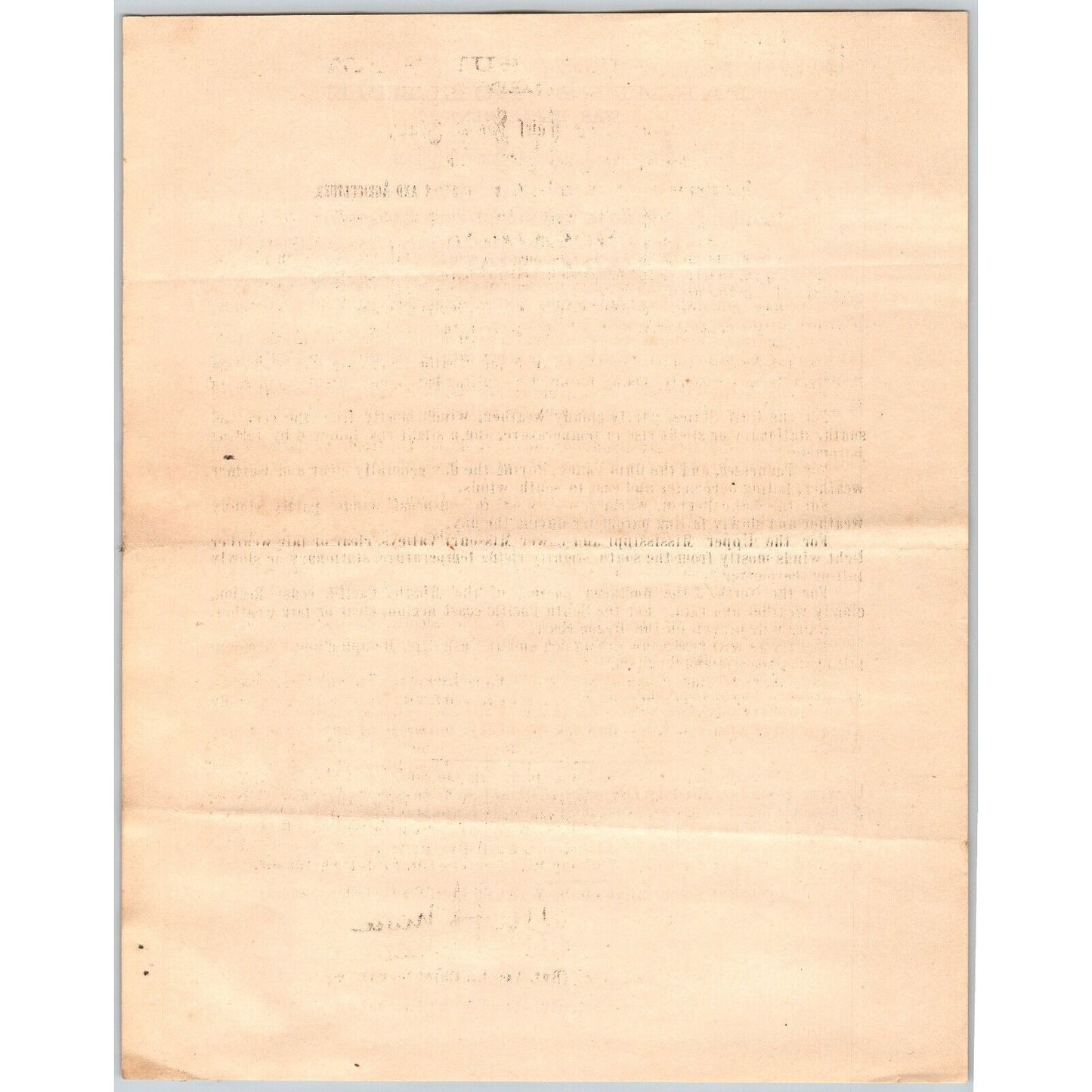 Bangor, ME Chief Signal Office, War Department Farmers' Bulletin Jan. 17, 1879