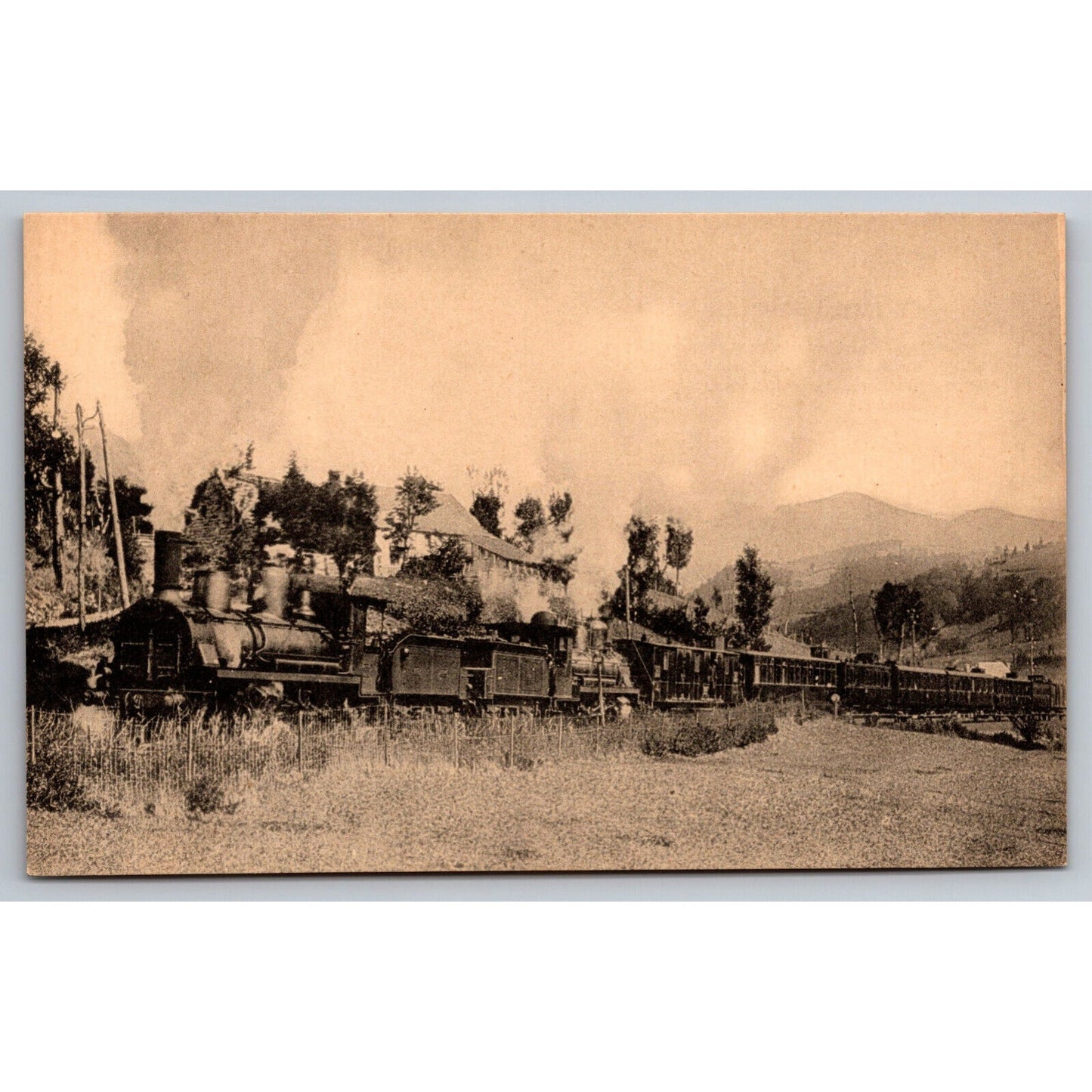 French Railroad RPPC* Postcard Rapid Mont-Dore Series 1800 c1900 H.M.P.
