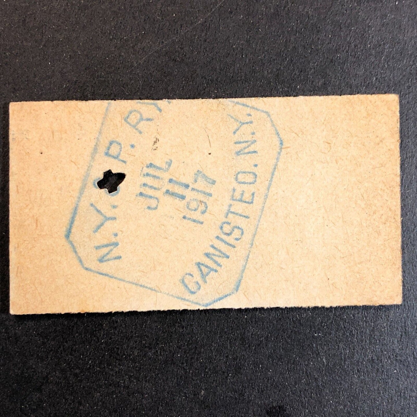 New York & Pennsylvania Railroad July 11 1917 Whitesville, NY Ticket #18243