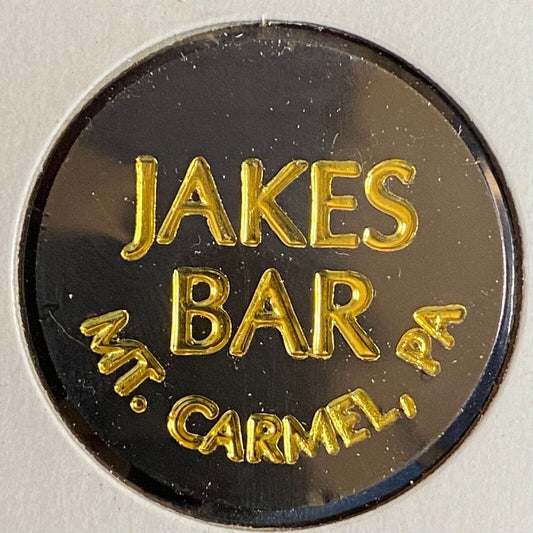 Mt. Carmel, PA Jakes Bar c1980's-90's Plastic Token G/F One Bottle Beer